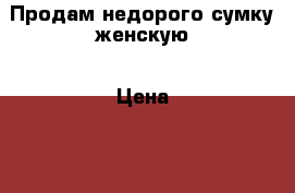 Продам недорого сумку женскую › Цена ­ 1 000 - Московская обл., Москва г. Одежда, обувь и аксессуары » Аксессуары   